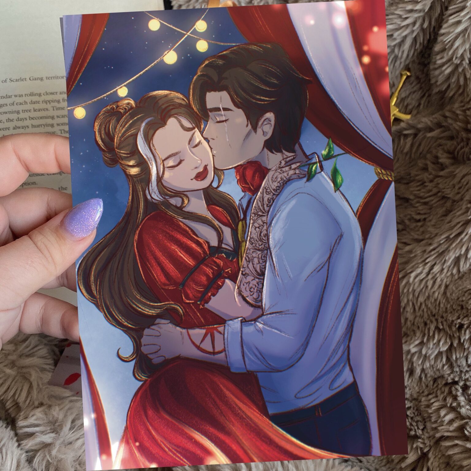 Caraval artprints Legentella, Scarlett y Julian, Evangeline y Jacks