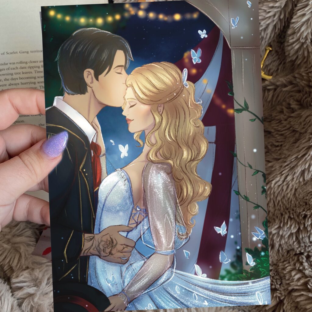 Caraval artprints Legentella, Scarlett y Julian, Evangeline y Jacks