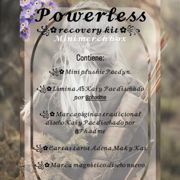 Powerless: Recovery Kit, merch box. - Imagen 3