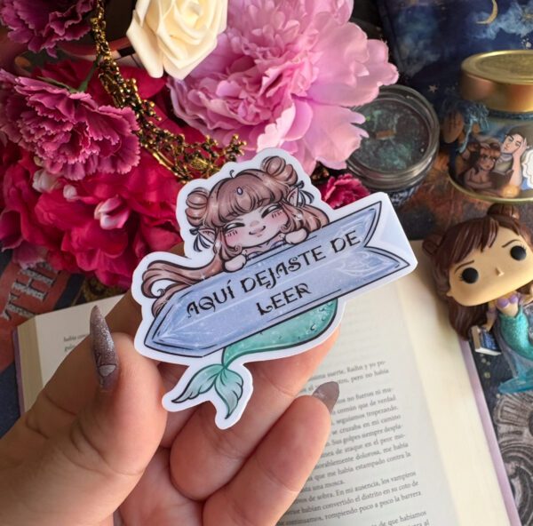 Morgana ''Aquí te quedaste dormida''- Magnetic bookmark.