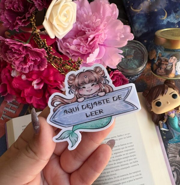 Morgana ''Aquí te quedaste dormida''- Magnetic bookmark. - Imagen 6