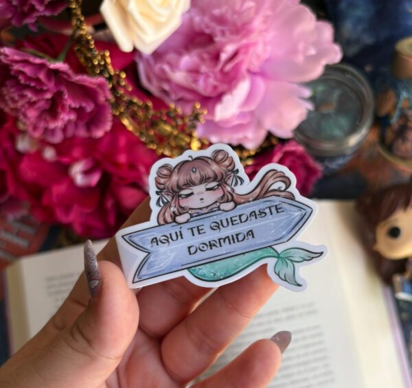 Morgana ''Aquí te quedaste dormida''- Magnetic bookmark. - Imagen 5