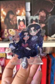 Bookish standees - Saeris, Fisher & Onyx.