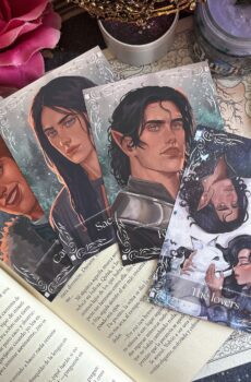 Quicksilver A6 postcards. Set: Saeris, Fisher, Carrion & The lovers.