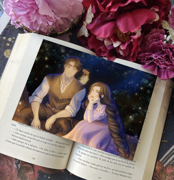 BOOKISH HALLOWEEN- Evie & The villain as Rapuzel & Flynn.