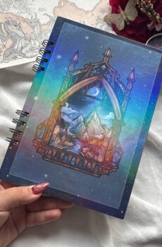 A5 holographic notebook - Libreta en blanco personalizada.