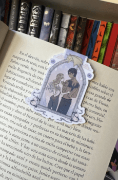 Alas de sangre, pattern design, magnetic bookmark.