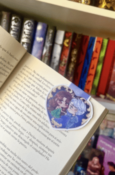 ''Rose in chains'' Magnetic bookmark.