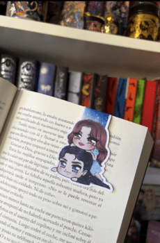 Hooked magnetic bookmark, Wendy and James cutie.