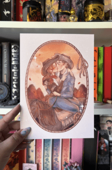 ''Espíritu Salvaje'' A5 print acabado acuarela.