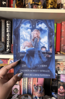 ''Feyre and her books'' A5 pearlescent print.