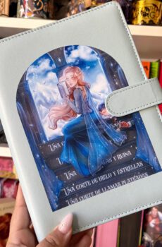 PREORDER: Albúm para marcapáginas, color azul, estampado feysand.