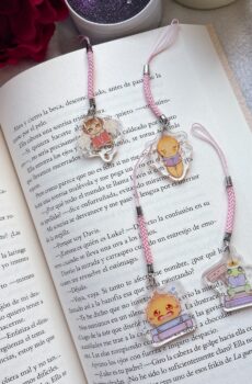 Bookish phone keychains- Bookish magical creatures.