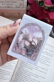 ''Bookish creatures'', marcapáginas magnético holográfico con post-its.