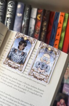 The Knight and the Moth magnetic bookmarks- Tarot cards glitter finish.