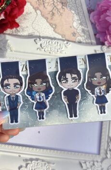Zodiac Academy, Chibis magnetic bookmarks SET.
