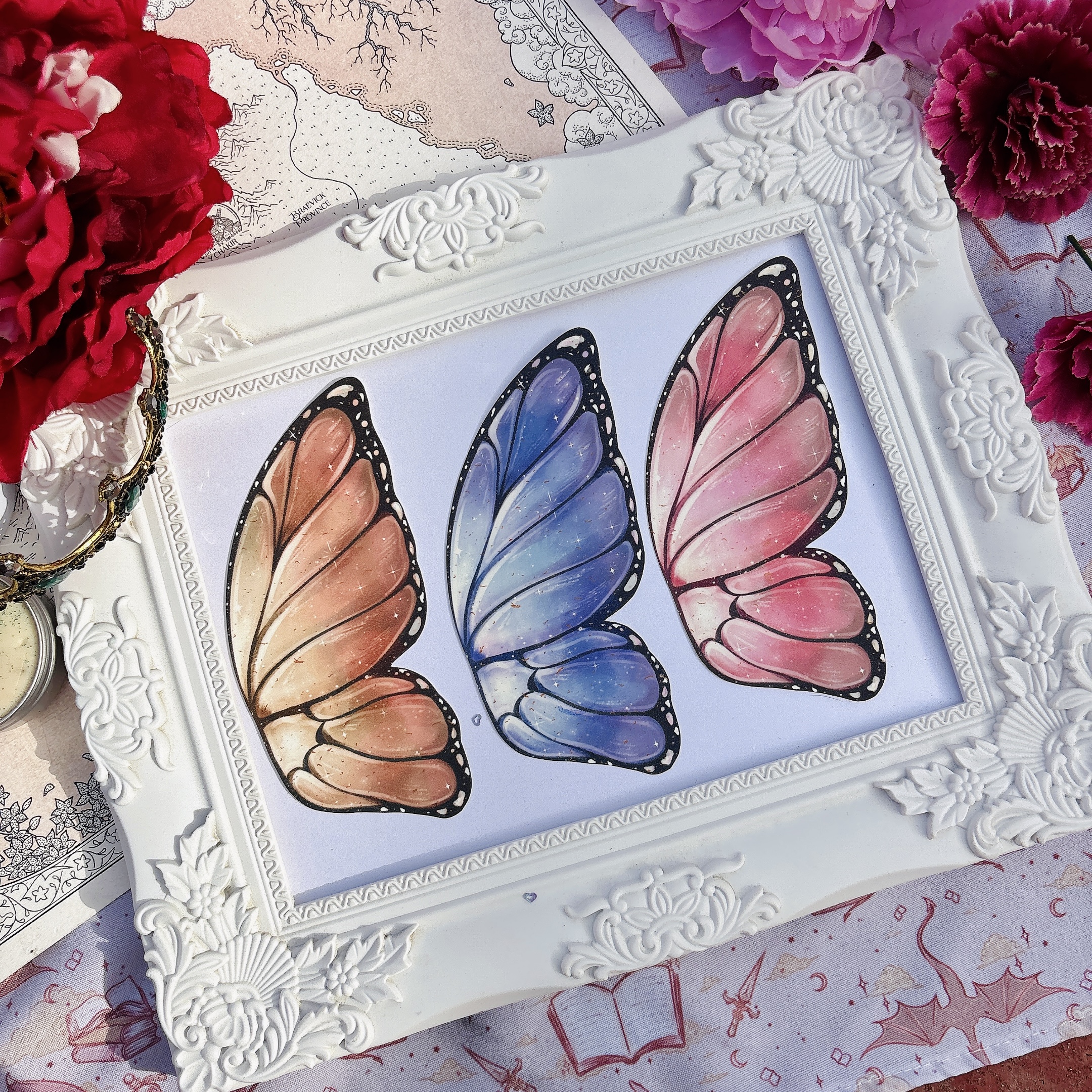 Wings of butterflies - ''Mariposario'' bookmarks and stickers collection. - Imagen 2