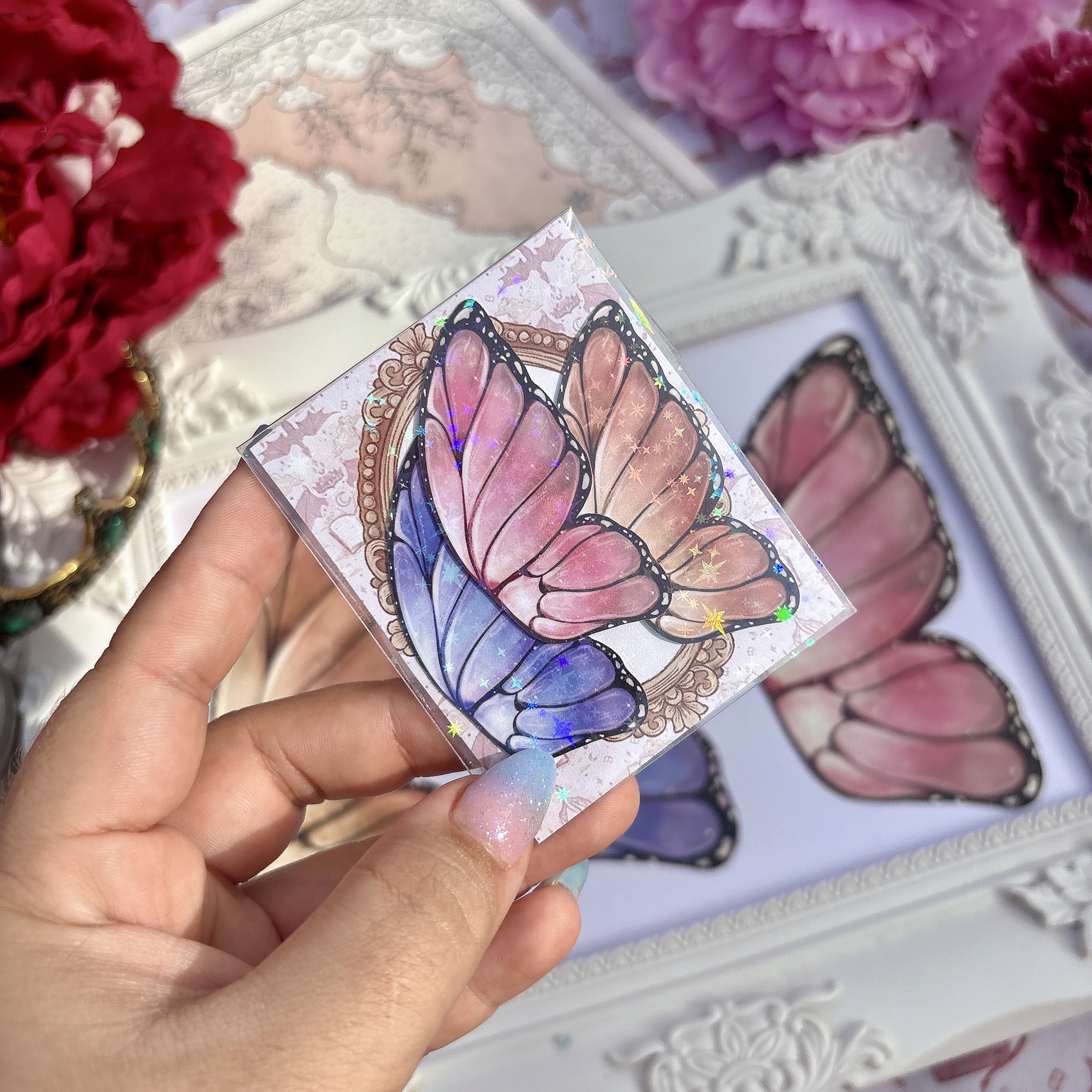 Wings of butterflies - ''Mariposario'' bookmarks and stickers collection. - Imagen 9
