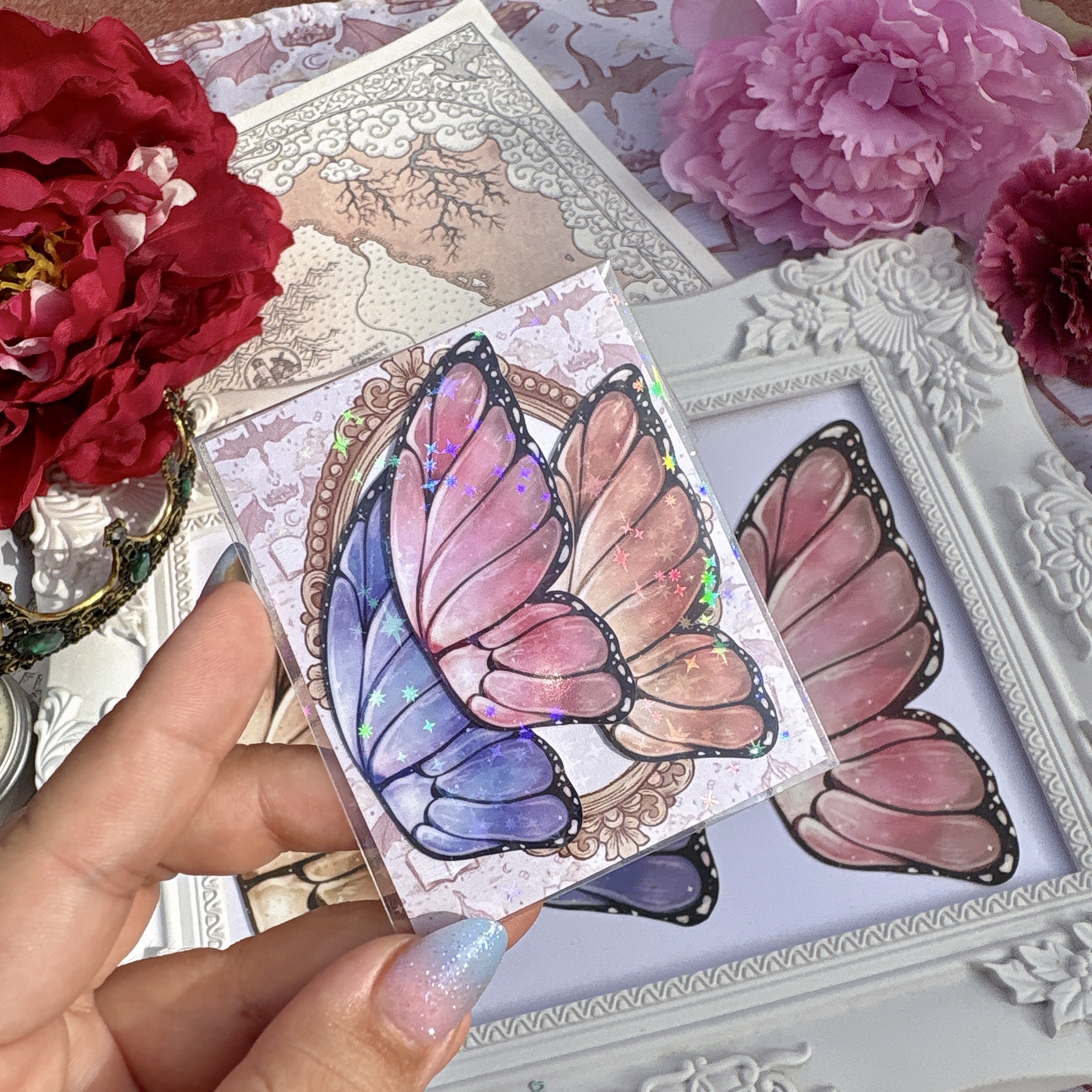Wings of butterflies - ''Mariposario'' bookmarks and stickers collection. - Imagen 8